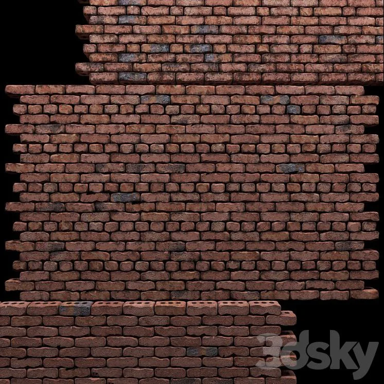 Wall of red bricks